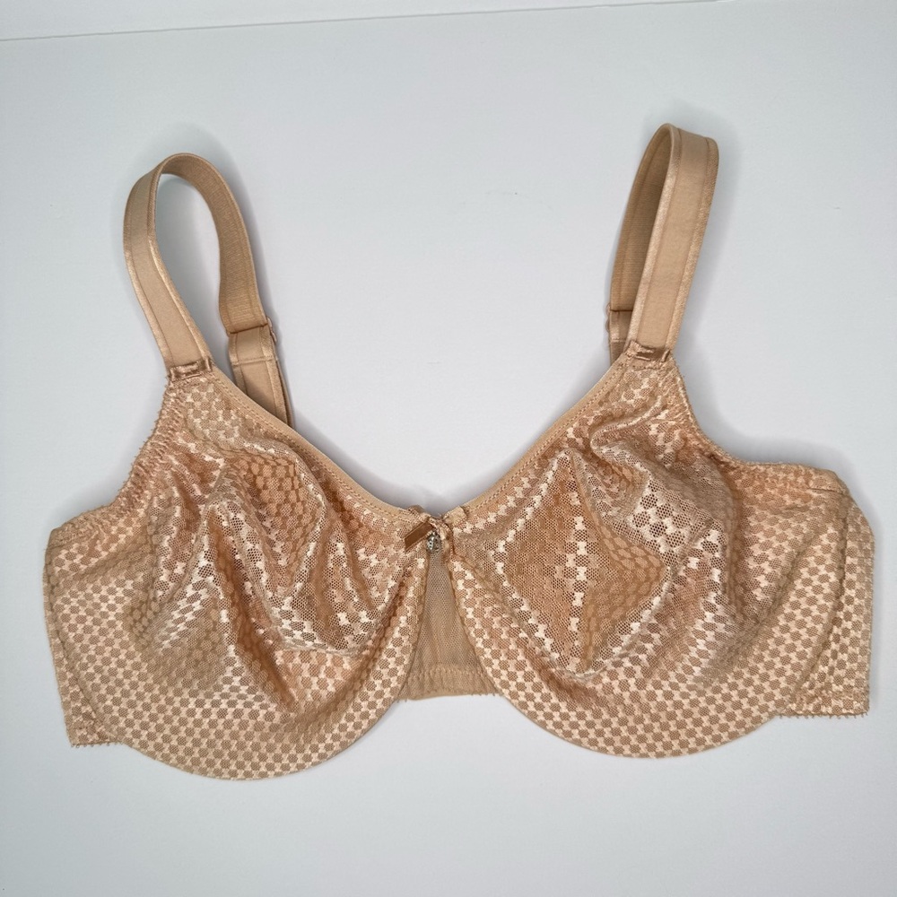 CHANTELLE C Manifique Nouveau Seamless Unlined Minimizer Bra Nude Underwire 36E - Picture 5 of 15
